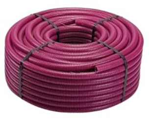 100x Tubo corrugato diam.20 mt.100 LILLA