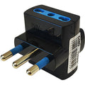Adattatore Triplo con spina 2P+T 16A 3 prese bipasso 2P+T 250V - FAEG 20606